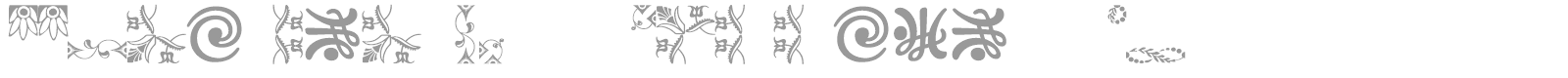 Ornaments Village FB font preview